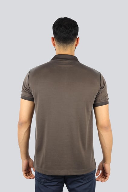 Ea7 Ea7 Erkek Polo Yaka Kol Uçları Farklı Renkli Pamuklu Kısa Kollu Bej T-Shirt 7M000090 AF13862-U6139