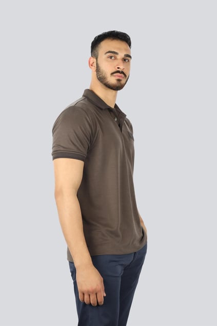 Ea7 Ea7 Erkek Polo Yaka Kol Uçları Farklı Renkli Pamuklu Kısa Kollu Bej T-Shirt 7M000090 AF13862-U6139