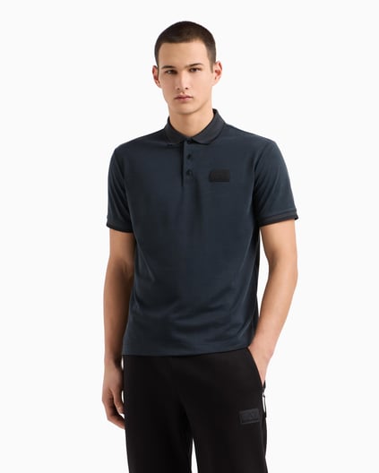 Ea7 Ea7 Erkek Polo Yaka Regular Fit Pamuklu Kısa Kollu Siyah Polo Yaka T-Shirt 7M000090 AF13862-UC001