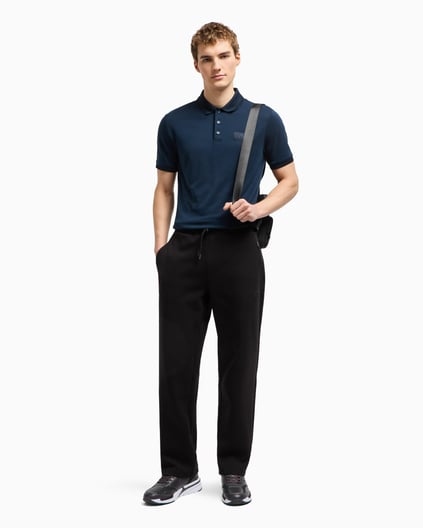 Ea7 Ea7 Erkek Polo Yaka Regular Fit Pamuklu Kısa Kollu Mavi Polo Yaka T-Shirt 7M000090 AF13862-UB102