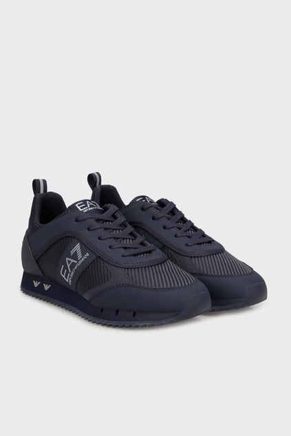 EA7 Ea7 Erkek Rahat Taban Nefes Alabilen File Detaylı Kartal Motifli Lacivert Sneaker 7X000337 AF18613-MZ187