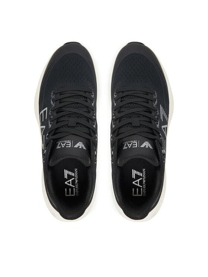 EA7 Ea7 Erkek Rahat ve Yüksek Taban Nefes Alabilen Üst Yüzeyli Beyaz-Siyah Sneaker X8X245 XK442-MZ210