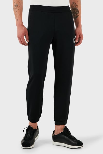 Ea7 Ea7 Erkek Regular Fit Cepli Lastikli Paça Pamuklu Siyah Spor Eşofman Altı 7M000306 AF13740-UC001
