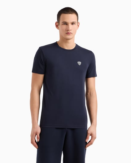 Ea7 Ea7 Erkek Regular Fit Yuvarlak Yaka Kısa Kollu Lacivert T-Shirt 8NPT16 PJRGZ-1562