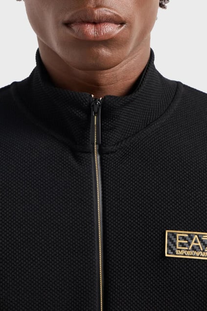 Ea7 Ea7 Erkek Uzun Kol Normal Dik Yaka Günlük Siyah Sweatshirt 7M000036 AF10344-UC001