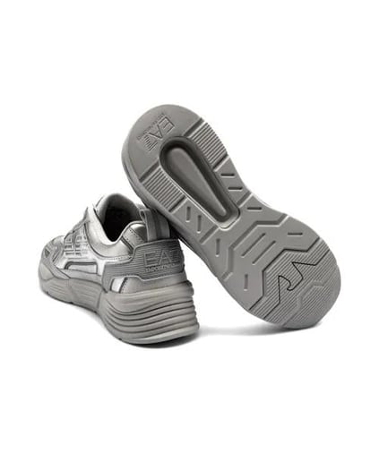 EA7 Ea7 Erkek Yüksek Rahat Taban Kartal Logolu Gümüş Sneaker 7X000306 AF18446-MZ047