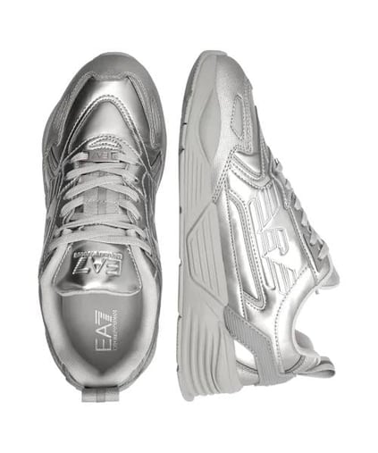 EA7 Ea7 Erkek Yüksek Rahat Taban Kartal Logolu Gümüş Sneaker 7X000306 AF18446-MZ047