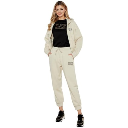 Ea7 Ea7 Kadın %100 Pamuklu Yuvarlak Yaka Göğsüte EA7 Kabartmalı Logolu Kısa Kollu Siyah T-Shirt 7W000098 AF12503-UC001