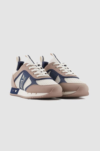 Ea7 Ea7 Unısex Fileli Şerit Logolu Bağıcıklı Çok Renkli Sneaker X8X027 XK050-T990