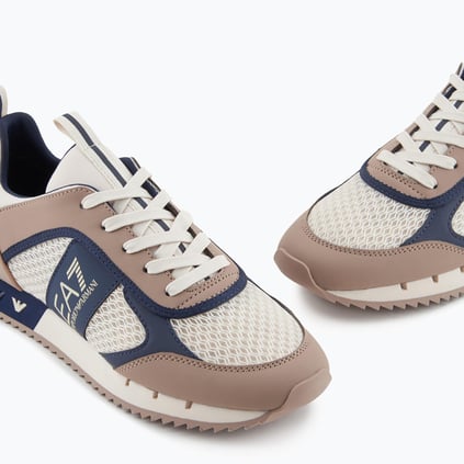 Ea7 Ea7 Unısex Fileli Şerit Logolu Bağıcıklı Çok Renkli Sneaker X8X027 XK050-T990