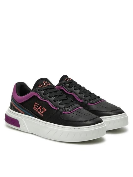 Ea7 Ea7 Unısex Günlük kullanım Düz ve Kısa Topuklu Çok Renkli Sneaker X8X173 XK374-U024