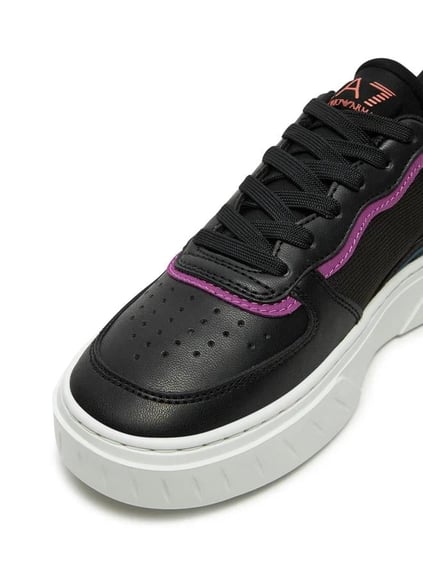 Ea7 Ea7 Unısex Günlük kullanım Düz ve Kısa Topuklu Çok Renkli Sneaker X8X173 XK374-U024