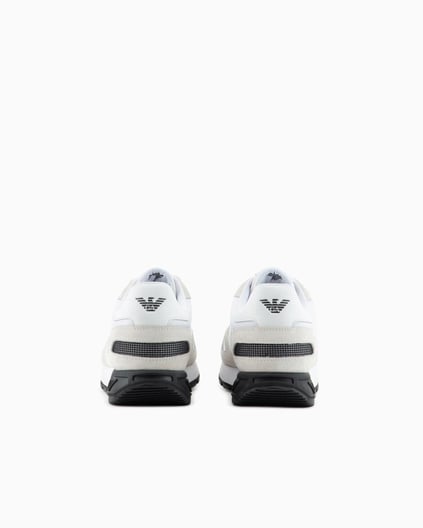 Ea7 Ea7 Unısex Yuvarlak Burunlu Fileli Kumaş Logolu Beyaz Sneaker X8X151 XK354-S271