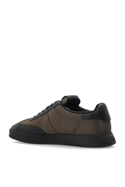Emporio Armani Emporıo Armani Erkek Bağcıklı Bağlama Yuvarlak Burun Deri Rahat Taban Kahverengi Sneaker EM003062 AF18210-M7080
