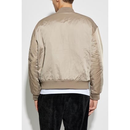 Emporio Armani Emporıo Armani Erkek Çift Taraflı Dik Yaka Arkası Marka Logolu Uzun Kollu Bej Mont 6D1B71 1NUAZ-0144