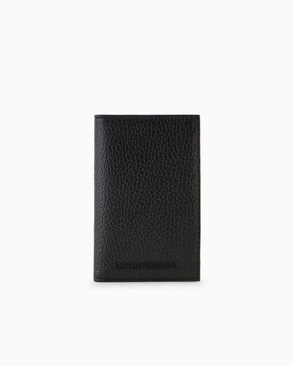 EMPORIO ARMANI Emporıo Armani Erkek Deri Kapamasız İç Bölmeli Siyah Kartlık Y4R564 Y068E-80001