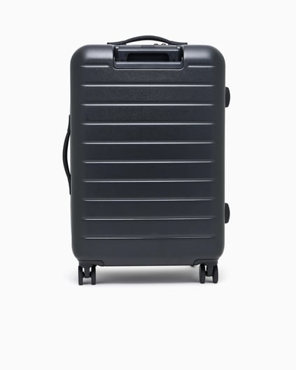 EMPORIO ARMANI Emporıo Armani Erkek Dış Fermuarlı Cep Üst Sap Dört Tekerlek Siyah Valiz & Bavul EM002547 AF13805-UC001