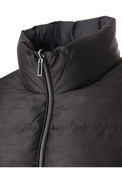Emporio Armani Emporıo Armani Erkek Dokuma Kumaş Dik Yaka Fermuarlı Siyah Mont 6R1B65 1NVSZ-F091