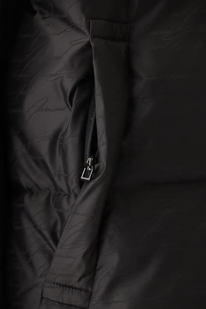 Emporio Armani Emporıo Armani Erkek Dokuma Kumaş Dik Yaka Fermuarlı Siyah Mont 6R1B65 1NVSZ-F091