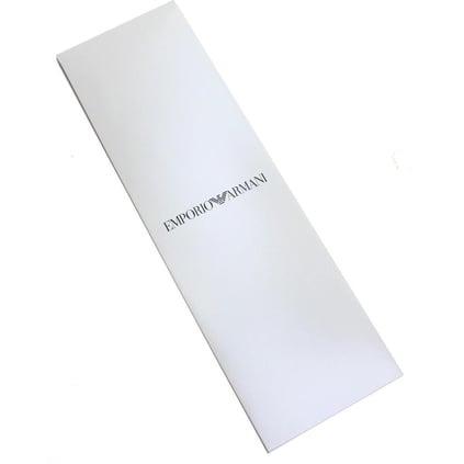 EMPORIO ARMANI Emporıo Armani Erkek Jakarlı Logolu Saf İpek Kumaş Siyah Kravat 340075 2R605-00320