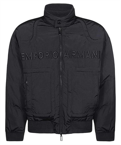 Emporio Armani Emporıo Armani Erkek Logolu Fermuar Kapamalı Cepli Kışlık Lacivert Mont 6R1B75 1NFEZ-0920