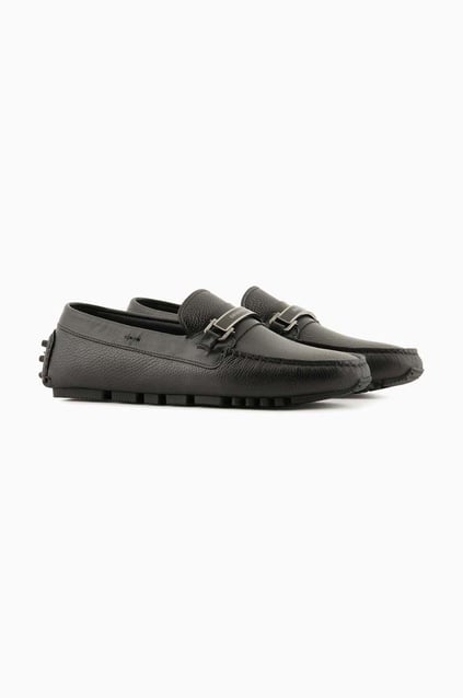 Emporio Armani Emporıo Armani Erkek Logolu Bağcıklı Deri Siyah Casual X4B151 XN882-K001