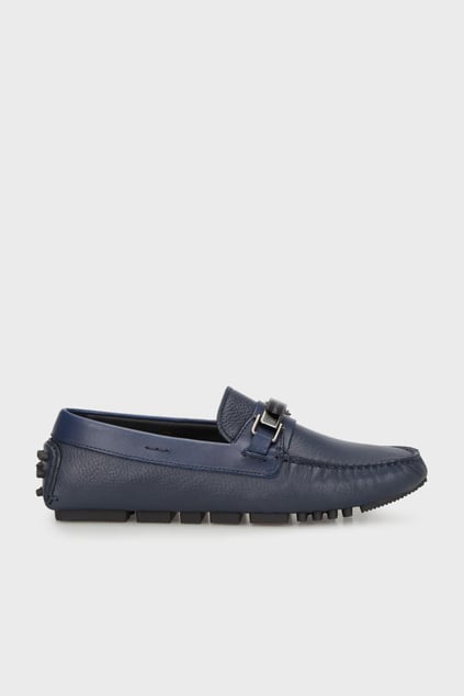 Emporio Armani Emporıo Armani Erkek Logolu Bağcıklı Deri Lacivert Casual X4B151 XN882-E553
