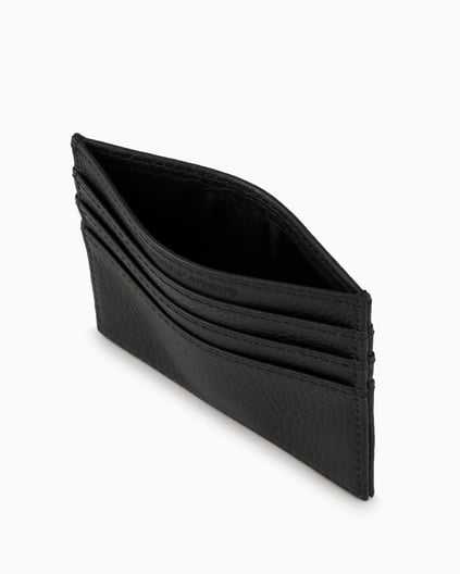 EMPORIO ARMANI Emporıo Armani Erkek Logolu İç Bölmeli Siyah Kartlık Y4R173 Y068E-80001