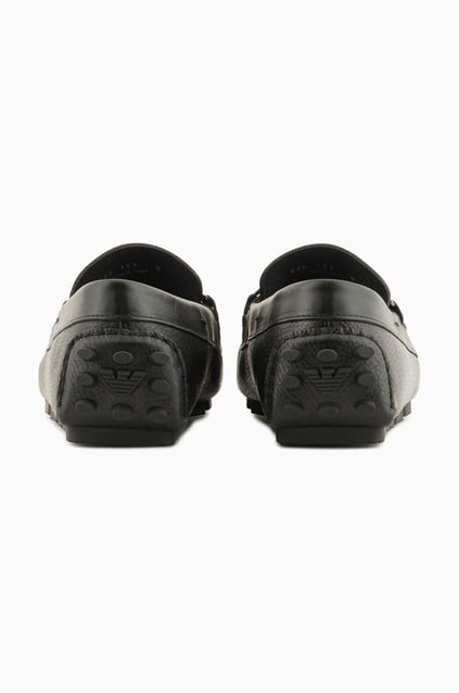 Emporio Armani Emporıo Armani Erkek Logolu Bağcıklı Deri Siyah Casual X4B151 XN882-K001