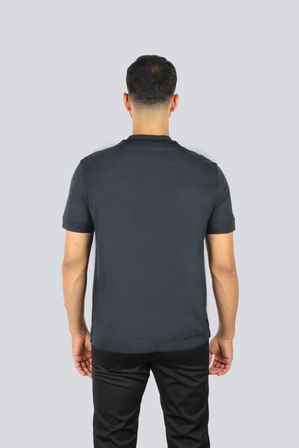 Emporio Armani Emporıo Armani Erkek Normal Kalıp Pamuklu Esnek Kumaş Logo Detaylı Kısa Kollu Lacivert T-Shirt EM002946 AF10761-UB118