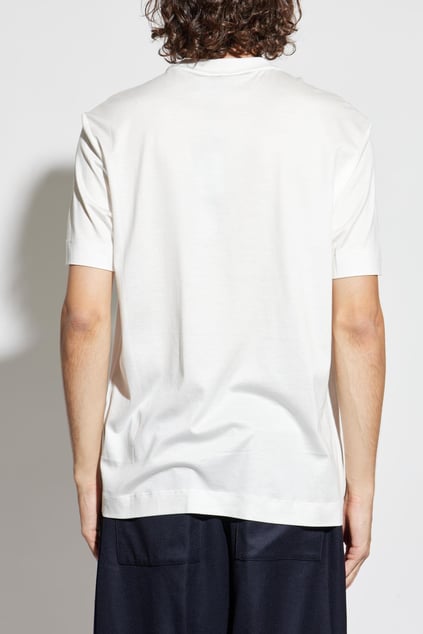 Emporio Armani Emporıo Armani Erkek Normal Kalıp Esnek Pamuklu Logo Detaylı Kısa Kollu Beyaz T-Shirt EM002959 AF18312-U0003
