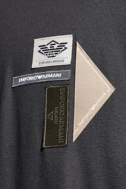 Emporio Armani Emporıo Armani Erkek Normal Kalıp Esnek Pamuklu Logo Detaylı Kısa Kollu Siyah T-Shirt EM002959 AF18312-UC001