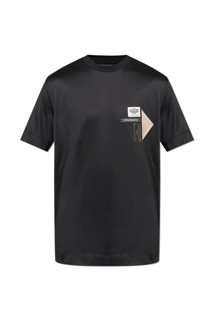 Emporio Armani Emporıo Armani Erkek Normal Kalıp Esnek Pamuklu Logo Detaylı Kısa Kollu Siyah T-Shirt EM002959 AF18312-UC001