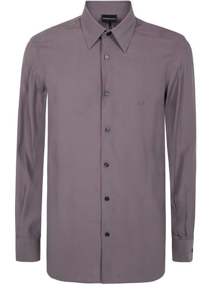 EMPORIO ARMANI Emporıo Armani Erkek Pamuklu Uzun Kollu Düğme Kapamalı Bej Gömlek EM001537 AF14214-U6107