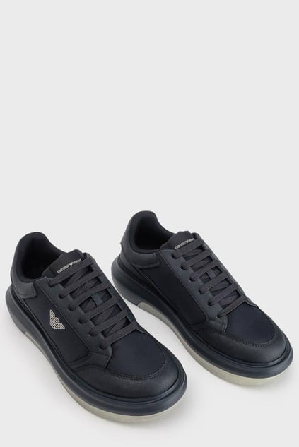 Emporio Armani Emporıo Armani Erkek Rahat Taban Armani Kartal Logolu Lacivert Sneaker EM003666 AF19532-MB007