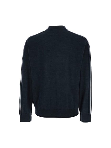 EMPORIO ARMANI Emporıo Armani Erkek Regular Fit Yuvarlak Yakalı Kartal Logolu Uzun Kollu Gri Kazak EM002423 AF14199-F8085