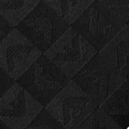 Emporio Armani Emporıo Armani Erkek Saf İpek Kumaş Kare Kartal Desenli Siyah Kravat 340075 2R612-00020