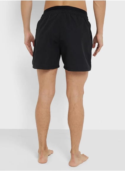 EMPORIO ARMANI Emporıo Armani Erkek Şerit Detaylı Bağcıklı ve Lastikli Siyah Şort EM000686 AF12329-UC001