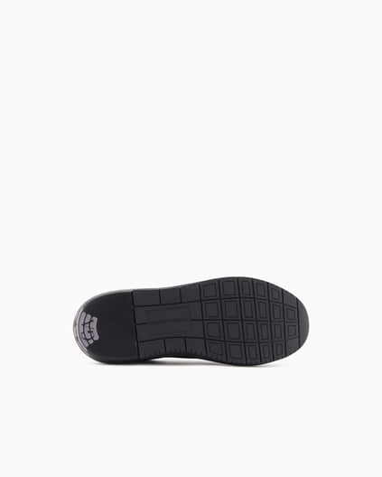 EMPORIO ARMANI Emporıo Armani Erkek Topuk Kısmı Logo Desenli Kalın Rahat Taban Bağcıklı Siyah Sneaker EM003067 AF10848-UC001
