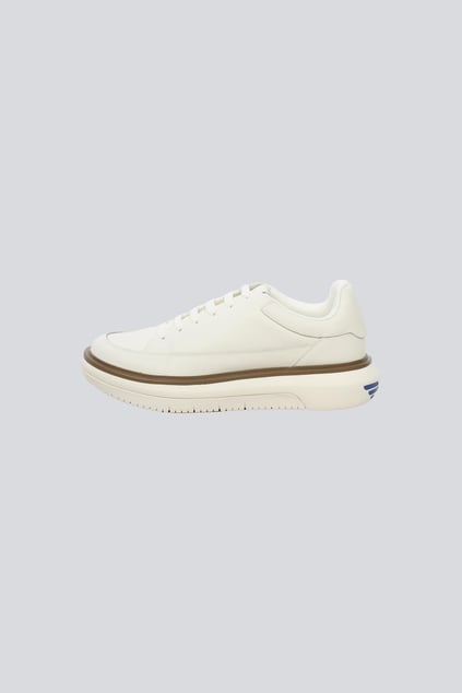 Emporio Armani Emporıo Armani Erkek Topuk Kısmı Logo Desenli Kalın Rahat Taban Bağcıklı Beyaz Sneaker EM003067 AF10848-U0003