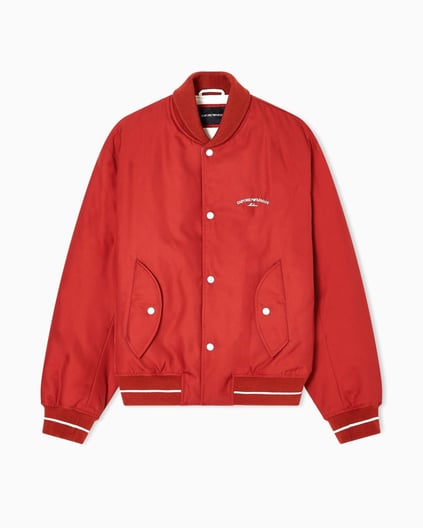 Emporio Armani Emporıo Armani Erkek Uzun Kol Düğme Kapama Sırt Bölümde İşlemeli Logo Kırmızı Ceket EM003124 AF18264-U5035