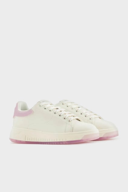 Emporio Armani Emporıo Armani Kadın Bağcıklı Marka Logolu Spor Stil Beyaz Sneaker X3X024 XR128-C659