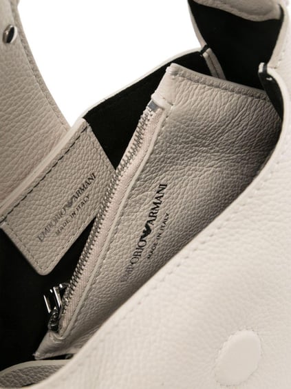 Emporio Armani Emporıo Armani Kadın Deri Marka Logolu Askılıklı Fermuarlı Beyaz Omuz Çantası Y3E235 YWQ9X-80022