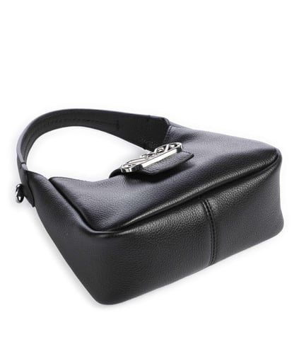Emporio Armani Emporıo Armani Kadın Deri Marka Logolu Askılıklı Fermuarlı Siyah Omuz Çantası Y3E235 YWQ9X-80001