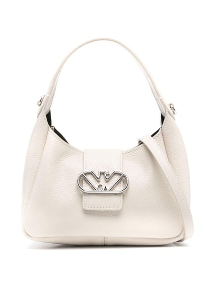 Emporio Armani Emporıo Armani Kadın Deri Marka Logolu Askılıklı Fermuarlı Beyaz Omuz Çantası Y3E235 YWQ9X-80022