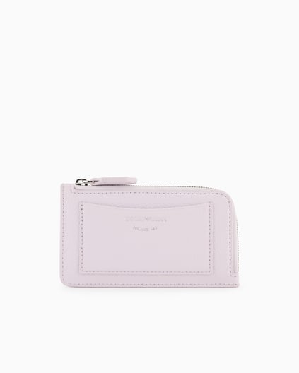 EMPORIO ARMANI Emporıo Armani Kadın Deri Kart Bölmeli Fermuar Kapamalı Lila Kartlık EW000367 AF11953-UA205