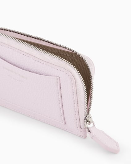 EMPORIO ARMANI Emporıo Armani Kadın Deri Kart Bölmeli Fermuar Kapamalı Lila Kartlık EW000367 AF11953-UA205