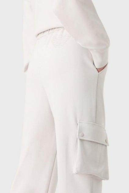 Emporio Armani Emporıo Armani Kadın Dokuma Kumaş  Normal Bel  Düz Model Beyaz Pantolon 6R2P7G 2JRKZ-0103