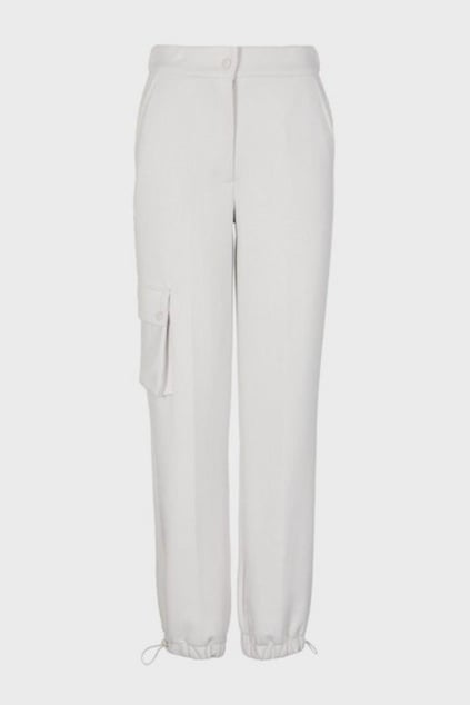 Emporio Armani Emporıo Armani Kadın Dokuma Kumaş  Normal Bel  Düz Model Beyaz Pantolon 6R2P7G 2JRKZ-0103