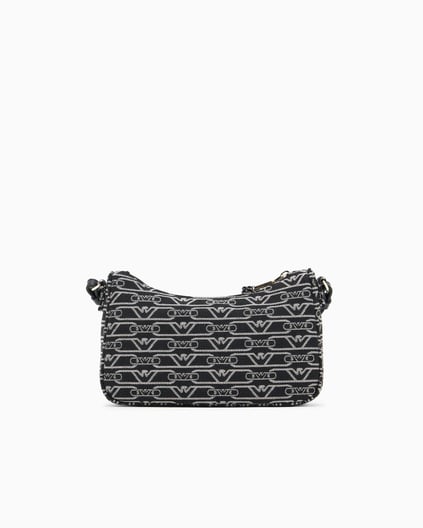 Emporio Armani Emporıo Armani Kadın Kartal Logo İşlemeli Çapraz Omuz Askılı Siyah Omuz Çantası EW001892 AF19711-FC145
